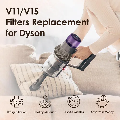 Vista 7 de Paquete de 3 filtros V11 de repuesto para Dyson, filtros de vacío compatibles con Dyson V11 Animal Torque Drive Complete V15 Detect Cordless Vacuum