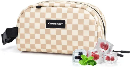 Vista 13 de Cerbonny Pequeña bolsa refrigeradora, bolsa de almuerzo congelable para niños y adultos, pequeña bolsa aislada, mini bolsa portátil para aperitivos
