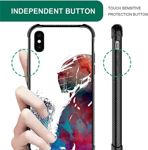 Vista 135 de Compatible con funda para iPhone 6 Plus/6s Plus,Bite Your Teeth Diseño de patrón asombroso, funda trasera dura de PC anti-arañazos y a prueba