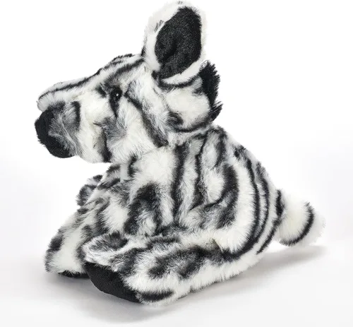 Vista 5 de The Petting Zoo Peluche de cebra, regalos para niños, animales salvajes del zoológico Onez, juguete de peluche de cebra de 9 pulgadas