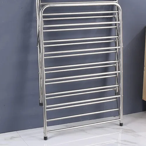 Vista 7 de Zapatero organizador de zapatos de 5 niveles, organizador de zapatos plegable portátil, estante de zapatos de acero inoxidable resistente