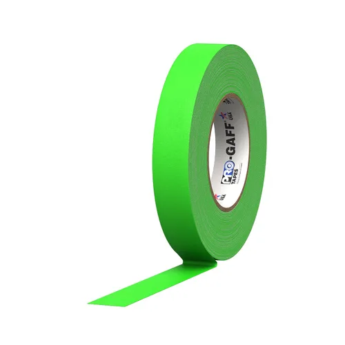 Vista 15 de ProTapes Pro Gaff Cinta de Gaffer de tela mate premium de 1 pulgada de ancho con adhesivo de goma, 11 mils de grosor, 55 yardas de longitud