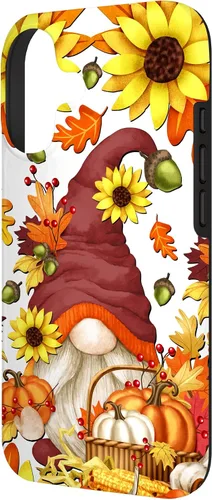 Vista 2 de Hello Fall Sunflower Gnome Pattern for Women Cute Autumn Case for iPhone 17