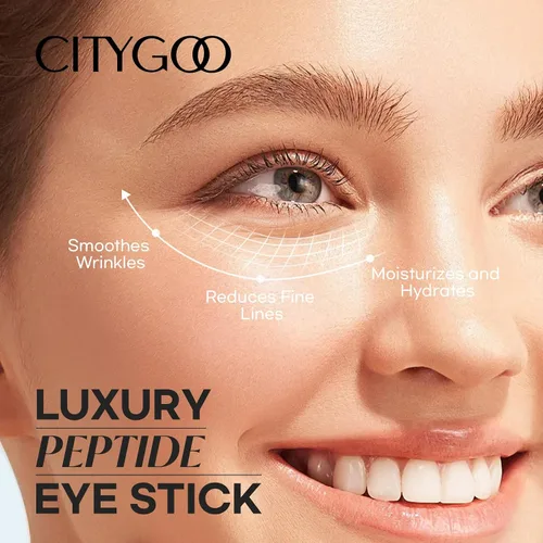 Vista 2 de CITYGOO - Barra de ojos con retinol y colágeno, con ácido hialurónico para ojeras, crema antienvejecimiento para debajo de los ojos, para reducir