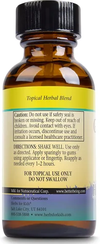 Vista 3 de Herbs for Kids Aceite de goma omilar, sin sabor (Btl-Glass) 1 oz