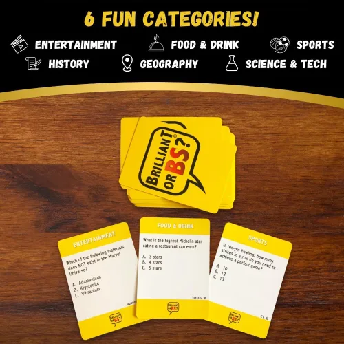 Vista 4 de Brilliant or BS? Un juego de trivia para conocerlo todos y grandes mentirosos gordos Divertido juego de trivia para amigos y familiares 4-6