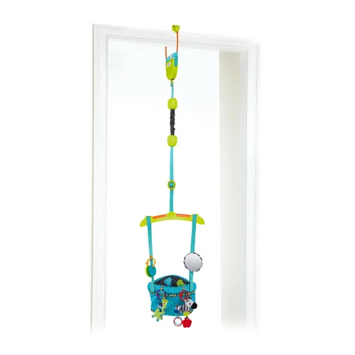 Vista 10 de Mecedora de puerta para bebé Bright Starts Bounce 'n Spring, de lujo, color azul
