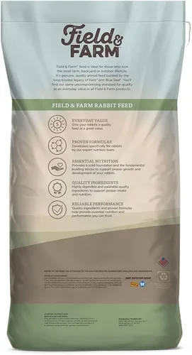 Vista 2 de Blue Seal Field & Farm - Rabbit Feed 16 Complete Bolsa de 50 libras, alimento para conejo premium, con ingredientes de calidad, los pellets