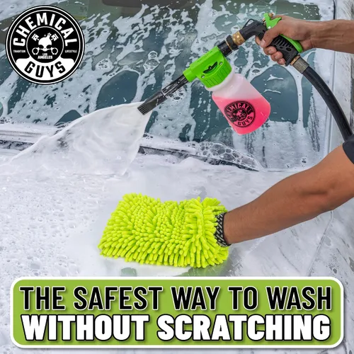 Vista 2 de Chemical Guys TORQ Foam Blaster - Kit de lavado para automóvil, jabón adhesivo de espuma de nieve, cera de espuma en aerosol de plátano Blazin