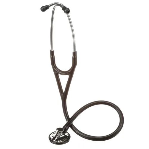 Vista 2 de 3M Littmann Master Cardiology - Estetoscopio 2160, pieza torácica de acero inoxidable, tubo negro de 27 pulgadas (paquete de 3)