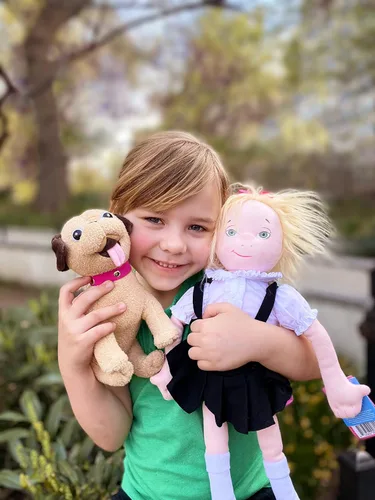 Vista 5 de YOTTOY Colección Eloise Muñeca de peluche suave Eloise - 18 pulgadas de alto