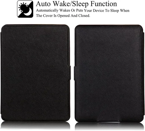 Vista 2 de REASUN Funda para Kindle Paperwhite 123, funda delgada con ranuras magnéticas para tarjetas con funda protectora de encendido y apagado automático