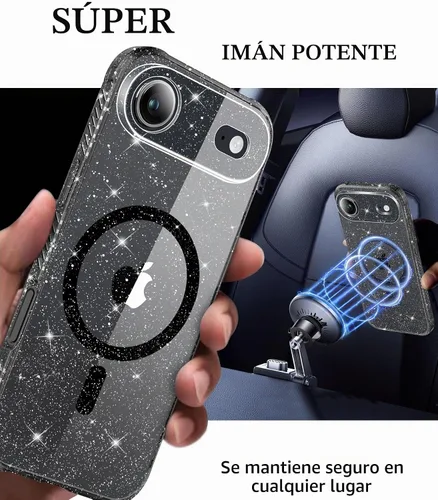 Vista 4 de MIODIK Compatible con Funda para iPhone Air, [Compatible con Magsafe] con Protector de Pantalla y Protección de Cámara Mejorada, Funda Protectora