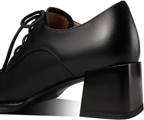Vista 3 de TinaCus Zapatos de tacón Oxford de piel auténtica hechos a mano para mujer