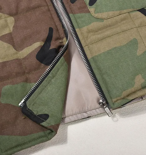 Vista 4 de Bnigung Chaleco acolchado de mezclilla para mujer, Y2K, sin mangas, con capucha, acolchado, con burbujas