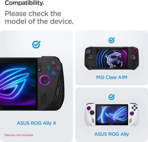 Vista 2 de Spigen Rugged Armor Pro - Funda de transporte rígida diseñada para ROG Xbox Ally X/ASUS ROG Ally/Nintendo Switch 2 / MSI Claw 7 AI+ 2025