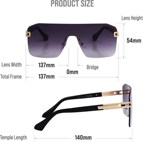 Vista 4 de Mad Shade Gafas de sol para mujeres y hombres UV400 Trendy Shades