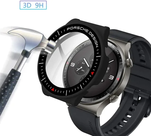 Vista 3 de Compatible con Huawei Watch GT 2 Pro Protector de pantalla Ultra Delgado HD Vidrio Templado Protector de Pantalla Protección General Electroplate