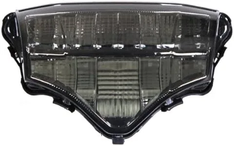 Vista 4 de Luces traseras LED secuenciales integradas Lente de humo para Yamaha FZ6 2004-2009