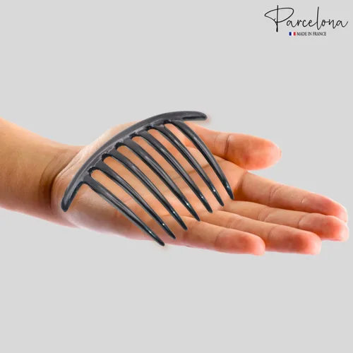 Vista 8 de Parcelona French Twist - Juego de 2 peines de celuloide de 4 pulgadas (4.0 in), flexibles, duraderos, antideslizantes, accesorios para el cabello