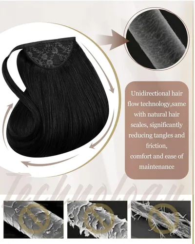 Vista 92 de Hetto . Extensiones de cabello humano rizado con clip, color #1 negro azabache, extensiones de cabello humano ondulado natural para cabeza completa