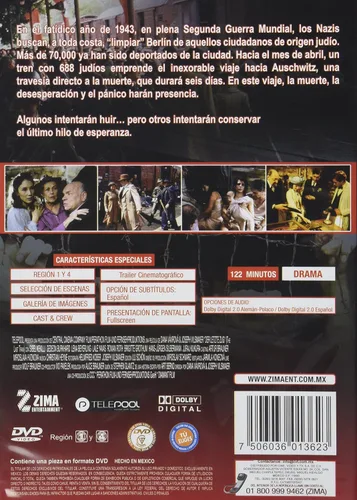 Vista 2 de Ultimo Tren a Auschwitz The Last Train Latin America Imported Spanish Subtitles