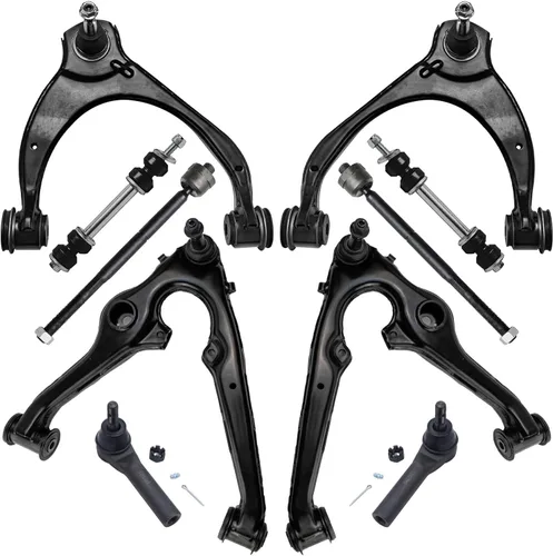 Vista 40 de Detroit Axle - Kit de suspensión delantera de 10 piezas para Chevrolet Trailblazer GMC Envoy 2004-2007 2005 2006 Soportes de brazo de control