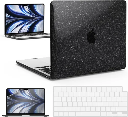 Vista 17 de IBENZER Funda para MacBook Air de 13 pulgadas 2026 2025 2024 2023 2022 M4 A3240 M3 A3113 M2 A2681, funda rígida con cubierta de teclado ScreenFilm