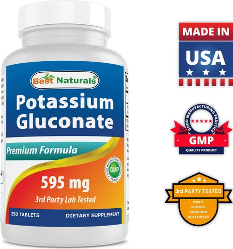 Vista 7 de Best Naturals Calcio y magnesio con vitamina D3 1500mg y gluconato de potasio 595 mg