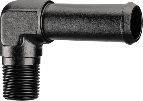 Vista 19 de EVIL ENERGY Adaptador de Conexión de Púa de Manguera 1/2" NPT Macho a 1/2" 45 Grados de Aluminio Negro