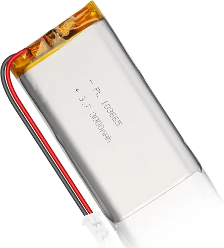 Vista 13 de 102050 3.7V 1000mAh LiPo Batería - Batería recargable de polímero de litio con placa de protección y conector Micro JST 1.25 para dispositivo