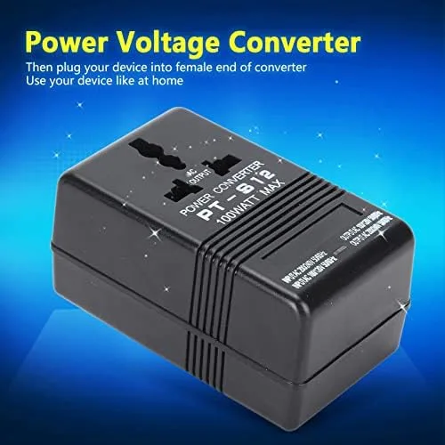 Vista 6 de PT-S12 Convertidor de voltaje de alimentación AC 100V-120V a 220V-240V Transformador elevador 50/60Hz para 100 equipos electrónicos