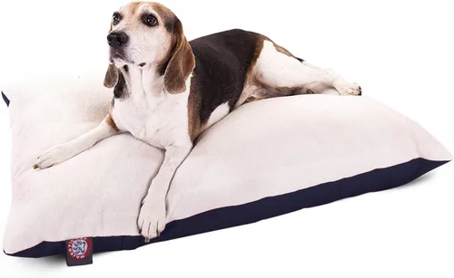Vista 23 de Majestic Pet Cama rectangular para perros tamaño mediano, lavable, funda extraíble, cama para mascotas, cama para jaula para perros, cama de gran