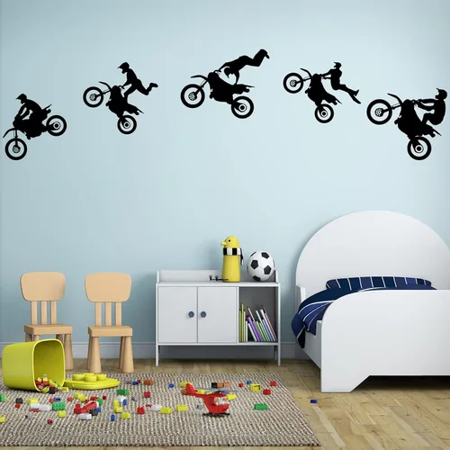 Vista 2 de Zoyiancy Pegatinas de pared para motocross para motocross, decoración