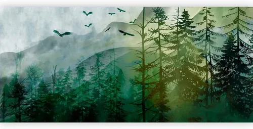 Vista 31 de artgeist Mural de Pared Despegar y Pegar Arquitectura 212x98 pulgadas - Papel Tapiz Autoadhesivo XXL de Esquina Removible Pegatina Grande Lámina
