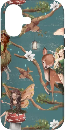 Vista 31 de iPhone 12/12 Pro Woodland Criatures - Carcasa para jardín de hadas