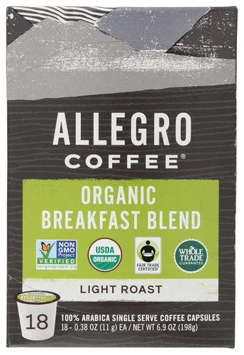 Vista 7 de Allegro Coffee, Coffee Vienna Roast Pods 10 unidades, 3.8 onzas