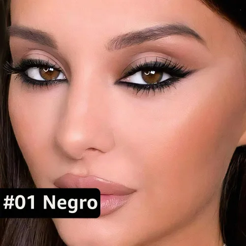 Vista 2 de Kaely Lápiz Delineador de Ojos Negro Waterline, Lápiz Delineador de Gel Multiusos Afilable, Delineador de Ojos Resistente al Agua a Prueba de A-01