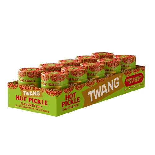 Vista 16 de Twang erz Chile-Lime condimento sal para aperitivos, coctelera de 1.15 onzas (paquete de 10)