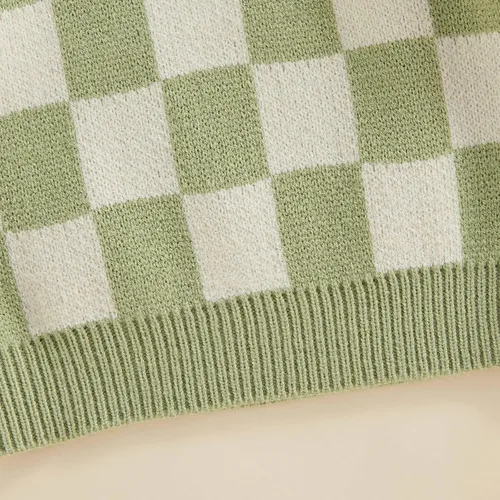 Vista 6 de Kuriozud Suéter de punto con cuello redondo para bebé niño y niña, suave y cálido, ropa de otoño e invierno