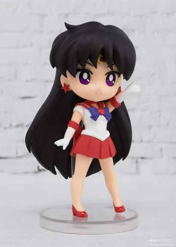 Vista 4 de TAMASHII NATIONS - Pretty Guardian Sailor Moon - Sailor Mars, Figura Mini de Acción de Bandai Spirits Figuarts Marinero Marte