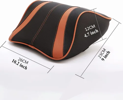 Vista 5 de Almohada de coche con asiento de espuma viscoelástica, soporte para cabeza y cuello, cojín para reposacabezas automático, silla de viaje