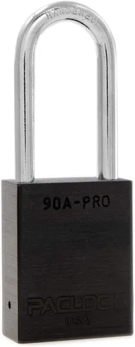 Vista 62 de PACLOCK Candado de la serie 90A-PRO, compre American Act obediente, aluminio anodizado marrón, cilindro de 7 pines de alta seguridad con 1 llave por