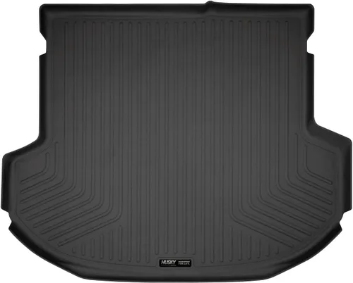 Vista 12 de Husky Liners Weatherbeater Alfombrillas de piso Compatible con Hyundai Santa Fe 2013-2018; Hyundai Santa Fe XL 2019 2da fila, 1 pieza negro