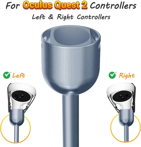 Vista 2 de Adjustable Length VR Golf Club Attachment for Oculus Quest 2 Meta Quest 2, Aluminum Extended Golf Club Handle Accessory with Realistic Rubber Grip&