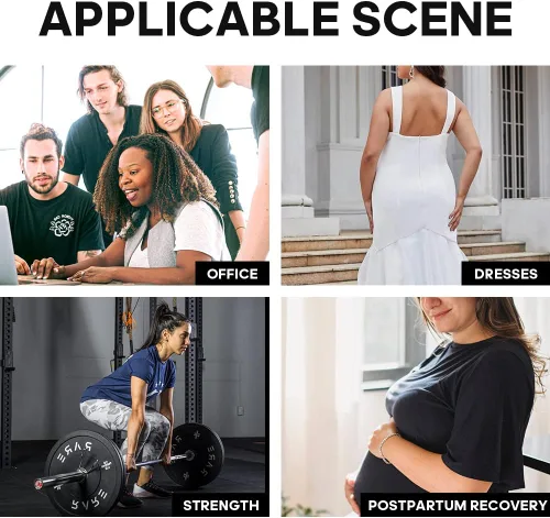 Vista 4 de SHAPERDIVA - Entrenador de cintura para mujer faja de control de abdomen, faja de corsé deportiva, faja de velcro para el cuerpo, moldeador
