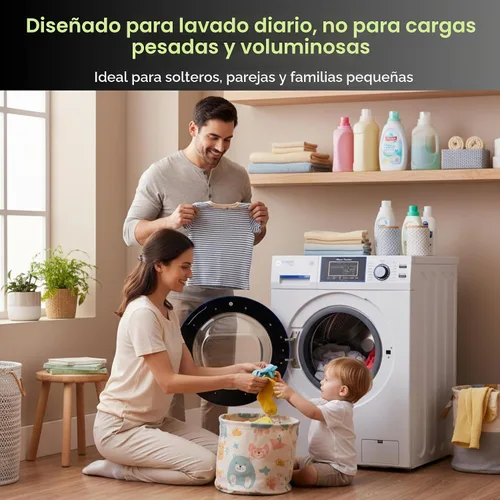 Vista 7 de Lavadora compacta Equator 1,6 pies cúbicos/15 libras con ciclo para mascotas, 15 programas, 110V (blanco)