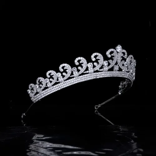 Vista 3 de hair jewelry crown tiaras for women Bridal Crown Retro Bride Tiaras for Women Wedding Crowns Princess Birthday Headdress Hair Jewelry