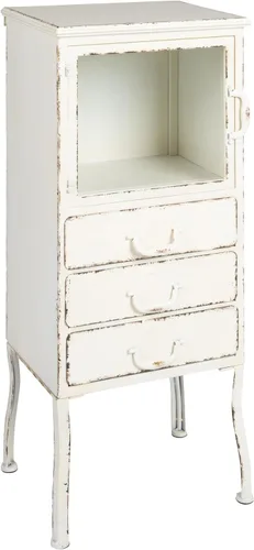 Vista 12 de Creative Co-Op Elegante gabinete de almacenamiento de metal con 3 cajones, negro