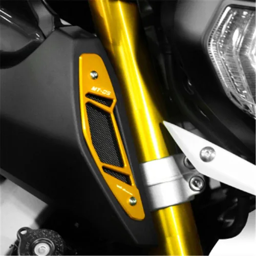 Vista 3 de Par de cubiertas de admisión de aire de motocicleta CNC izquierda y derecha para Yamaha MT-09 FZ09 2013-2016 (azul)